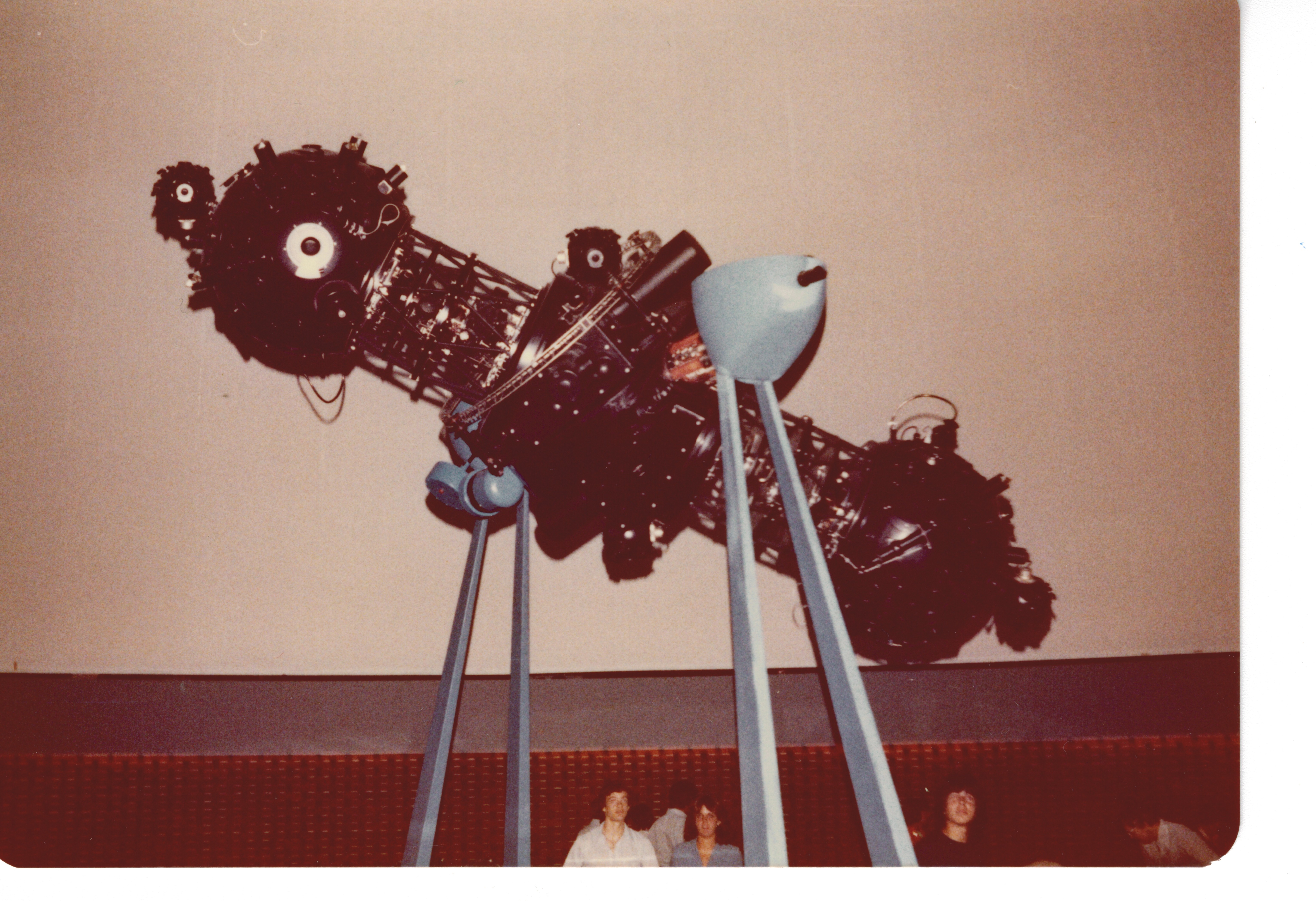 Historic photo from 1977 - Full view of the projector at the McLaughlin Planetarium in Royal Ontario Museum